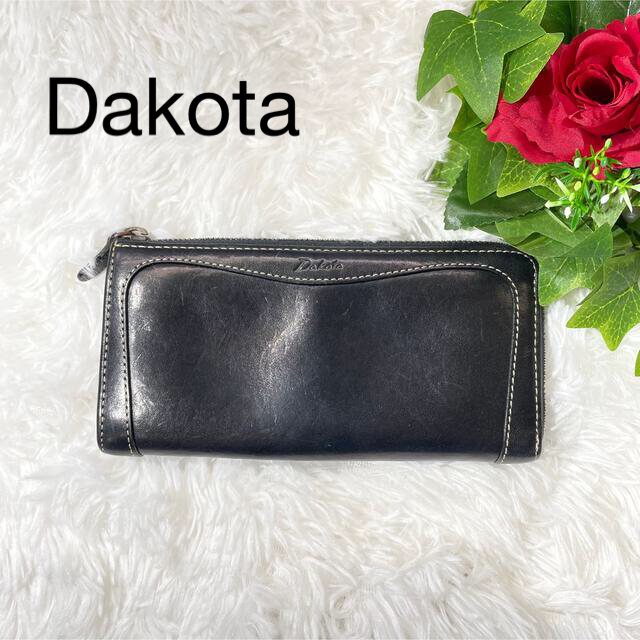 Dakota(ダコタ)のDakota ダコタ　ラウンドファスナー　ブラック　レザー メンズのファッション小物(長財布)の商品写真