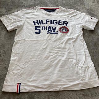 トミーヒルフィガー(TOMMY HILFIGER)のTOMY トミー　Tシャツ　Lサイズ　ホワイト(Tシャツ/カットソー(半袖/袖なし))