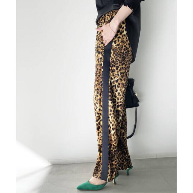 レディース LAppartement Leopard Side Line Pants 34 18時まで値下げ