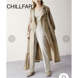 Chillfar シースルートレンチコート　新品(トレンチコート)