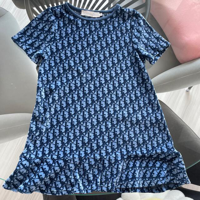 ディオール オブリーク ベルベット ワンピースキッズ服女の子用(90cm~)