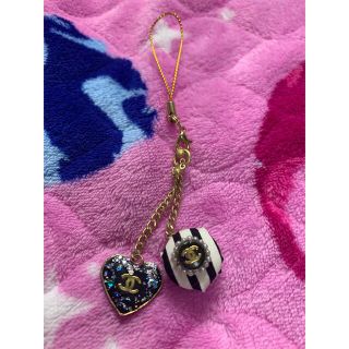 CHANEL - CHANEL キラキラ ラメ キーチャーム ストラップの通販 by