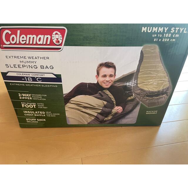 新品コールマン 寝袋 スリーピングバッグ -18℃ マミー型 Coleman 1