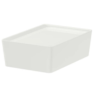 イケア(IKEA)の【6個セット】イケア　ふた付きボックス（18x26x8 cm）(ケース/ボックス)