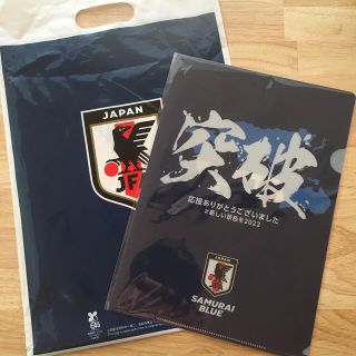 サッカー日本代表　W杯突破記念　クリアファイル(記念品/関連グッズ)