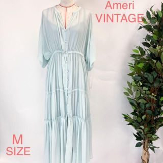 アメリヴィンテージ(Ameri VINTAGE)の新品 Ameri VINTAGE SHEER TIERED DRESS 8372(ロングワンピース/マキシワンピース)