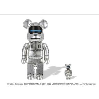 アベイシングエイプ(A BATHING APE)のBE@RBRICK SORAYAMA X BABY MILO 400% シルバー(その他)