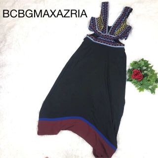 ビーシービージーマックスアズリア(BCBGMAXAZRIA)の【新品】ビーシービージーマックスアズリア　ワンピース　アンドレス　希少　黒(ひざ丈ワンピース)