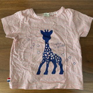 ナルミヤ インターナショナル(NARUMIYA INTERNATIONAL)の90cm★Sophie la girafe ボーダーTシャツ(Tシャツ/カットソー)