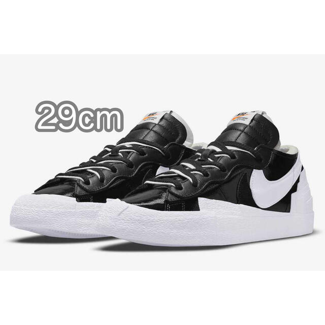 靴/シューズNIKE／サカイ ブレーザー ロー パテントレザー　29cm US11 匿名