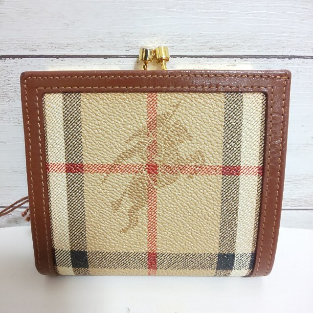 新品/極希少】Burberrys がま口二つ折り財布 ホースロゴ ノバ 新品/極希少】Burberrys がま口二つ折り財布 ホースロゴ ノバ