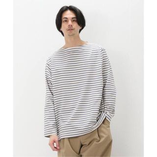 コモリ(COMOLI)のcomoli ボーダーボートネック(Tシャツ/カットソー(七分/長袖))