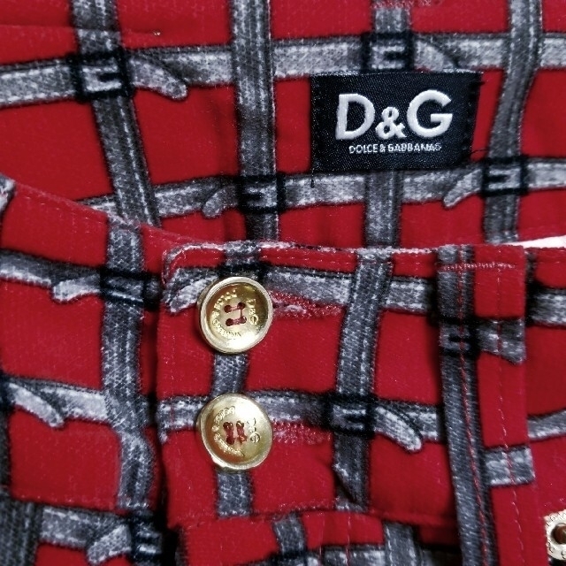 D&G(ディーアンドジー)のhayaten様専用D&G DOLCE&GABBANA　ベルトチェック柄　パンツ レディースのパンツ(カジュアルパンツ)の商品写真