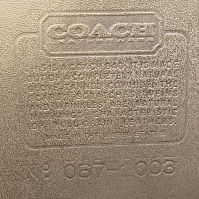 COACH(コーチ)のオールドコーチ ライディングバッグ ショルダーバッグ アイボリー バイカラー レディースのバッグ(ショルダーバッグ)の商品写真