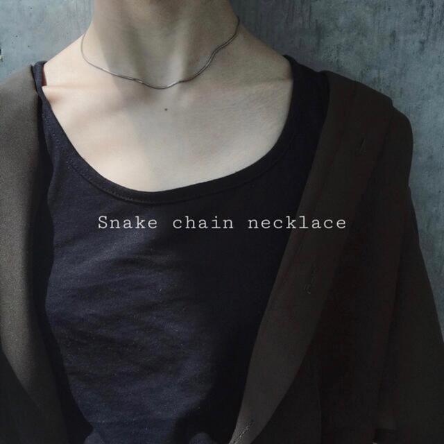 Ameri VINTAGE(アメリヴィンテージ)の再入荷　snake chain necklace silver レディースのアクセサリー(ネックレス)の商品写真