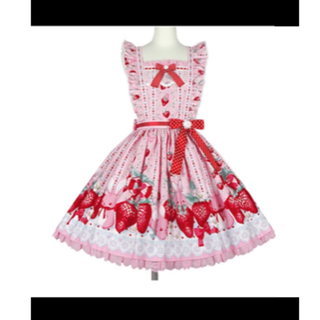 アンジェリックプリティー(Angelic Pretty)のAP いちごSK(ひざ丈スカート)