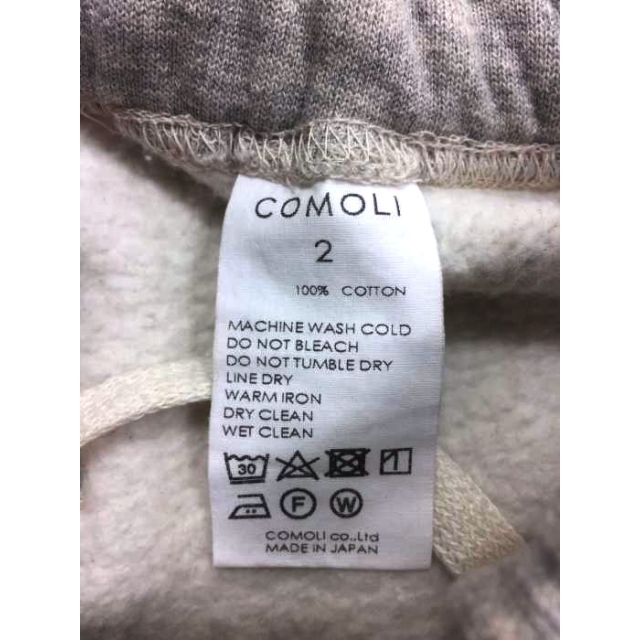 COMOLI(コモリ) 22SS コットン吊裏毛パンツ メンズ パンツ 2