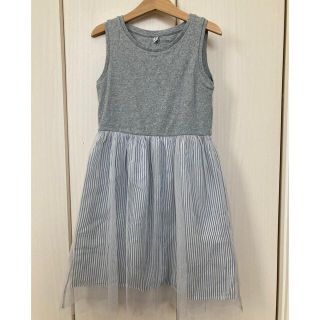 ユニクロ(UNIQLO)のユニクロ　キッズ　140cm チュールワンピース　＋　140cm Tシャツ(ワンピース)