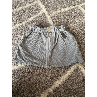 ザラキッズ(ZARA KIDS)のZARA KIDS コーデュロイスカート 98 グレー(スカート)