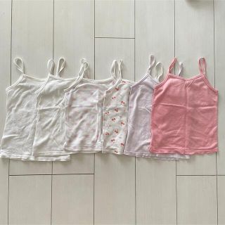 ユニクロ(UNIQLO)のキャミソール 肌着　メッシュ　90 UNIQLO 女の子(下着)