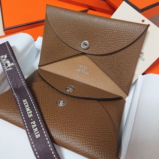 エルメス(Hermes)のエルメス カルヴィデュオ アルザン ビスキュイ(財布)