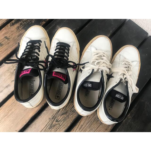 CONVERSE(コンバース)の2足セット　コンバース　ワンスター　オールスター　白×黒　白×ピンク メンズの靴/シューズ(スニーカー)の商品写真