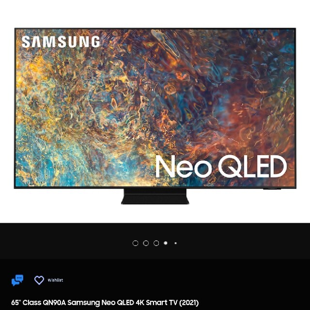 SamsungQN90A Samsung Neo QLED 4K Smart TV 2021