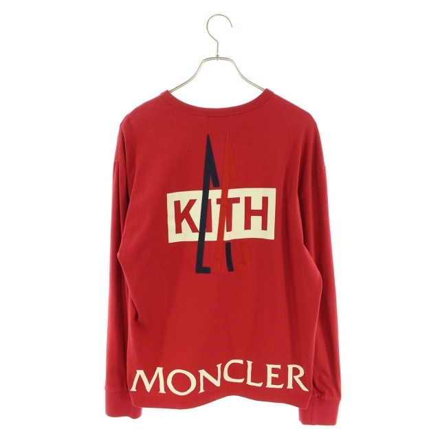 モンクレール ×キス/KITH バックフロッキーロゴクルーネック長袖カットソー