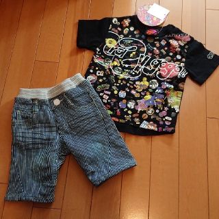 ジャム(JAM)の値下げ新品未使用タグ付きクレイジーゴーゴー Tシャツ  エルコペック半パンセット(シャツ/カットソー)