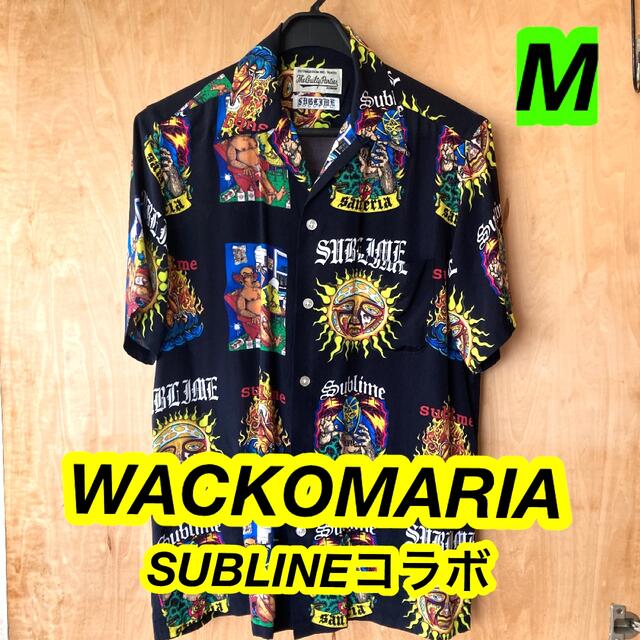 ワコマリア　サブラインコラボシャツ　M  WACKO MARIA　SUBLINEワコマリア