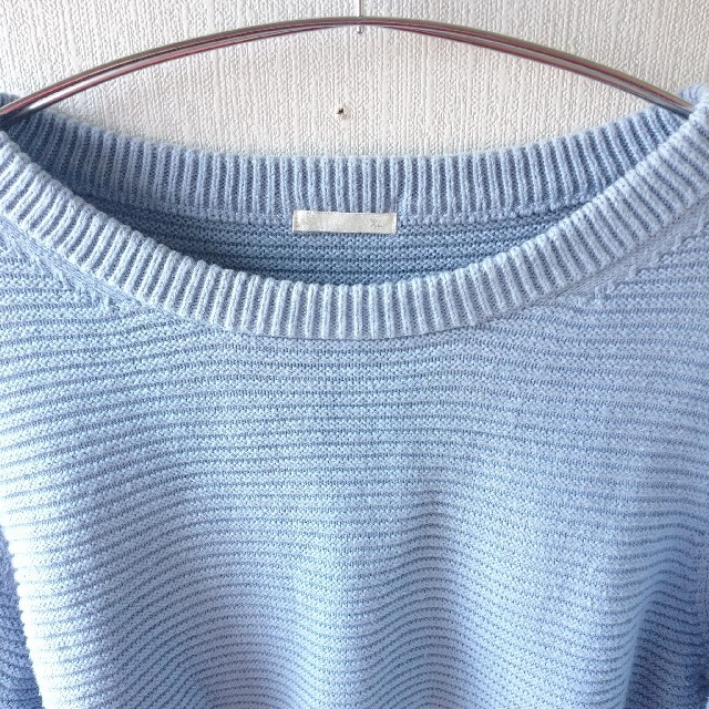 croft\u0026barrow ニット セーター 無地 薄手 ブルー XL