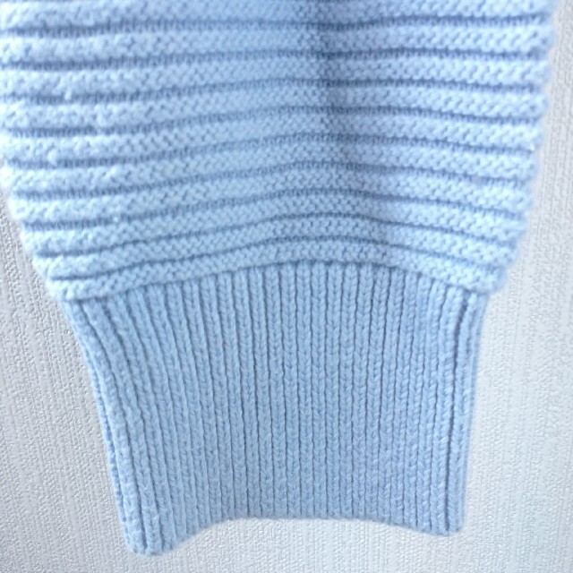croft\u0026barrow ニット セーター 無地 薄手 ブルー XL