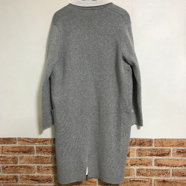 AZUL by moussy(アズールバイマウジー)の【 美品 】ニットコート バイカラー テーラード ロング丈 上着 レディースのジャケット/アウター(ニットコート)の商品写真