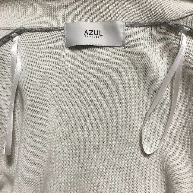 AZUL by moussy(アズールバイマウジー)の【 美品 】ニットコート バイカラー テーラード ロング丈 上着 レディースのジャケット/アウター(ニットコート)の商品写真