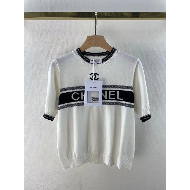 CHANEL - CHANEL★CC刺繍ジャカード半袖セーターの通販 by Jewel's shop｜シャネルならラクマ
