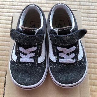 ヴァンズ(VANS)のvans old skool バンズ　15cm スニーカー　黒　女の子　男の子(スニーカー)