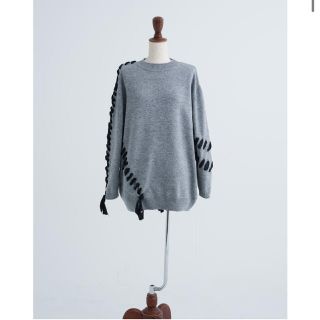 【SR】BRAID PULLOVER (GRAY) 完売品(ニット/セーター)