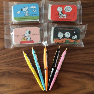 スヌーピー(SNOOPY)のmaru様専用  スヌーピー タブレット缶＆ボールペンセット(キャラクターグッズ)