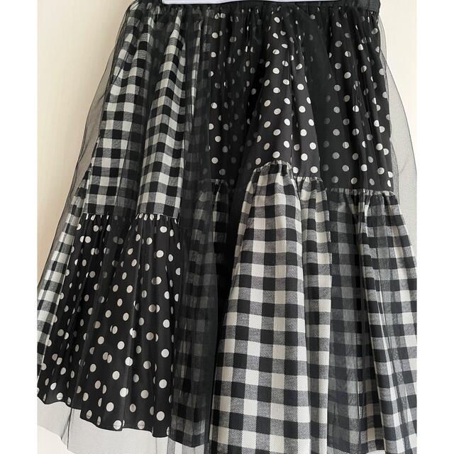 Lois CRAYON(ロイスクレヨン)のロイスクレヨン▪️ドットとチェックのチュールスカート レディースのスカート(ひざ丈スカート)の商品写真