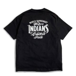 ネイバーフッド(NEIGHBORHOOD)の送料無料 TOKYO INDIANS TEE BLACK WHITE L(Tシャツ/カットソー(半袖/袖なし))