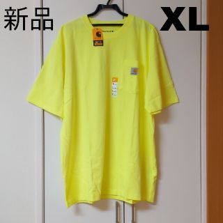 カーハート(carhartt)の新品 XL カーハート ポケット Tシャツ イエロー(Tシャツ/カットソー(半袖/袖なし))