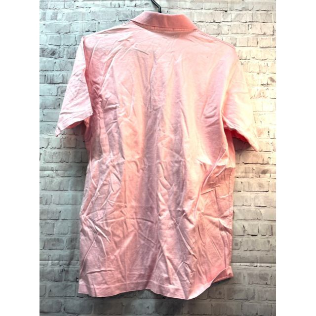 Dunhill(ダンヒル)のdunhill　メンズ　ポロシャツ　38　ピンク　ロゴ刺繍　イタリア製 メンズのトップス(ポロシャツ)の商品写真