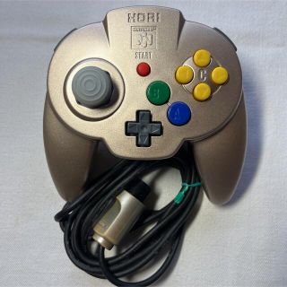 ニンテンドウ64(NINTENDO 64)のホリパッドミニ64 金 ゴールド HORIPAD MINI ニンテンドー64(家庭用ゲーム機本体)