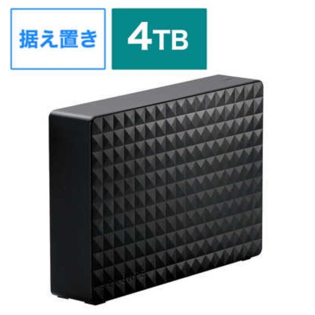 TV録画　PCデータ保存に　外付けHDD 4tb　SGD-MX040UBKHDD