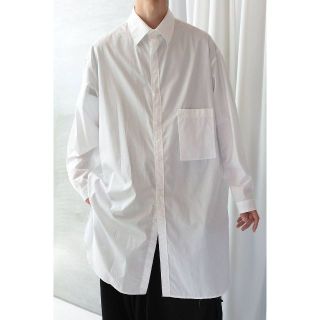 ヨウジヤマモト(Yohji Yamamoto)のyohji yamamoto　2018 AW　ビッグブラウス環縫い(WHITE)(シャツ)