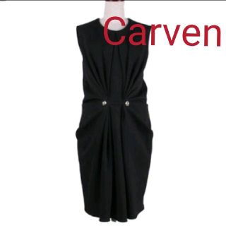 カルヴェン(CARVEN)のカルヴェン　ノースリーブワンピース〔T/220402〕衣(ひざ丈ワンピース)