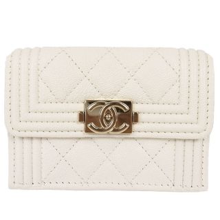 シャネル(CHANEL)のシャネル CHANEL ボーイシャネル コンパクトウォレット 三つ折り【中古】(財布)