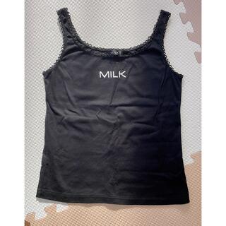 ミルク(MILK)のMILK♡ロゴタンクトップ(タンクトップ)