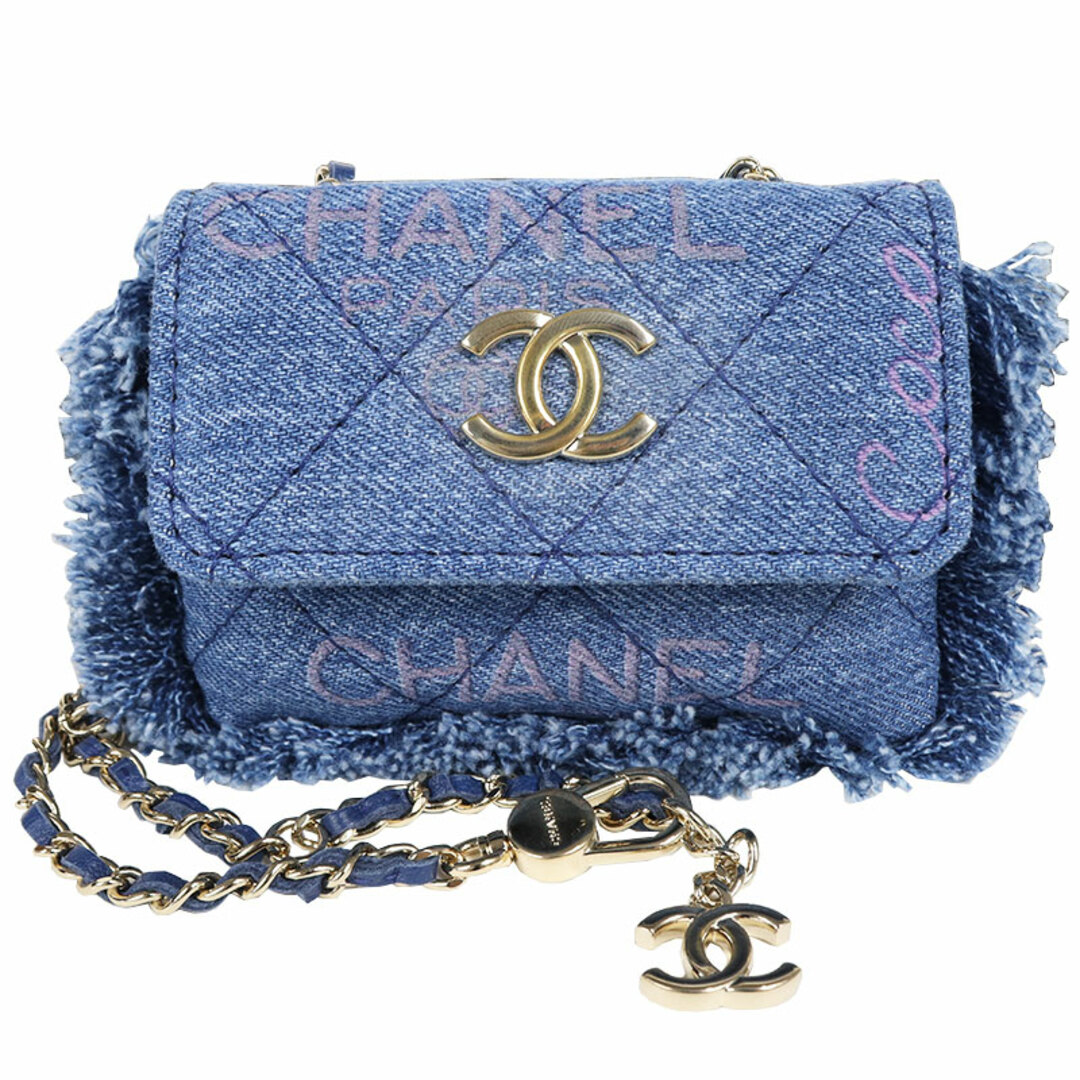 シャネル CHANEL デニム ミニチェーンショルダーバッグ ショルダ【中古】 | フリマアプリ ラクマ