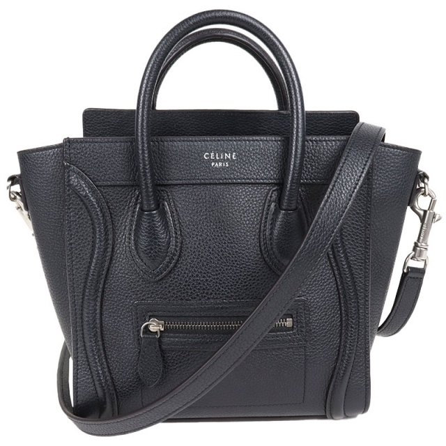 e - セリーヌ CELINE ラゲージ ナノショッパー ハンドバッグ レディ